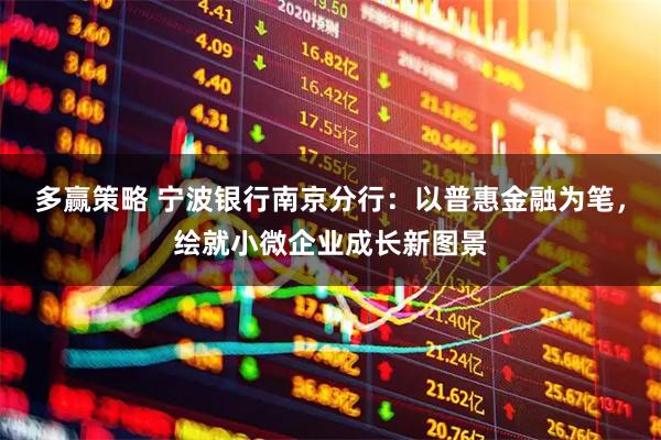 多赢策略 宁波银行南京分行：以普惠金融为笔，绘就小微企业成长新图景